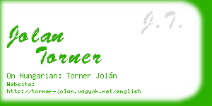 jolan torner business card